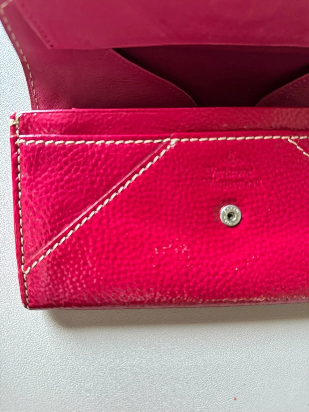 Vivienne Westwood Red Wallet with Silver
